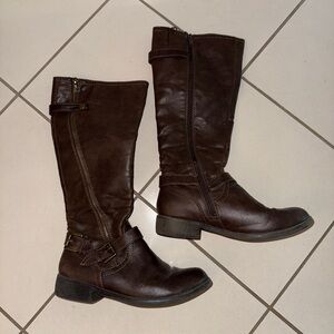Medina Brown Leather Women's Boots Size 7